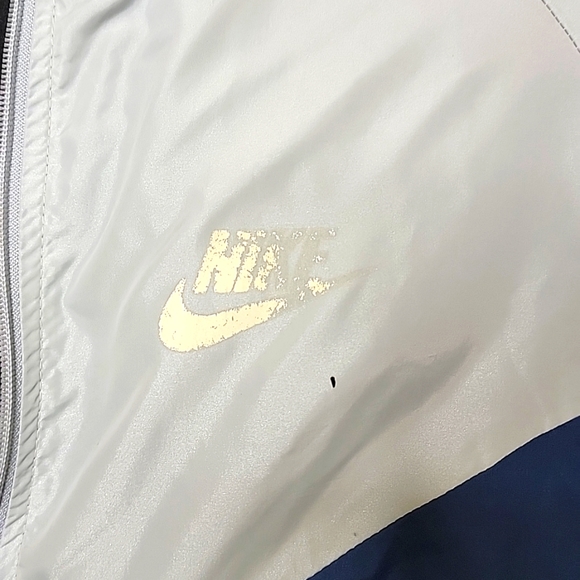 Nike Blue Zippered Hoodie Vintage Size XXL - Picture 9 of 10